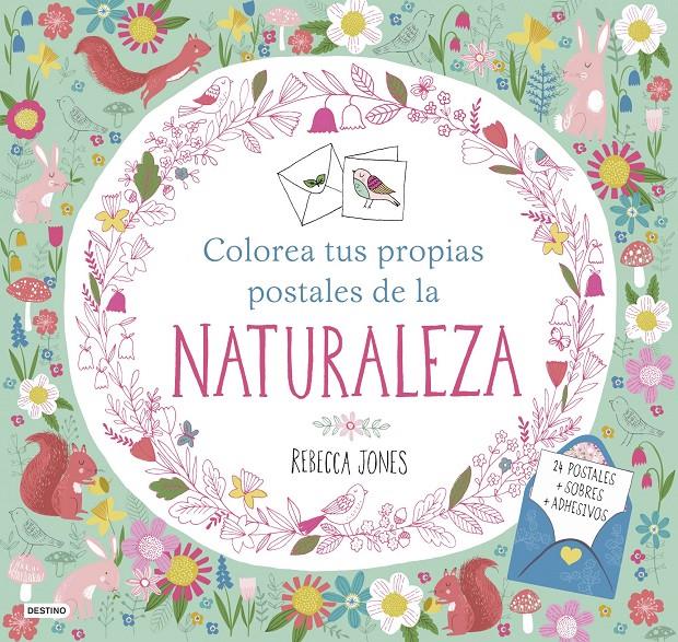 Colorea tus propias postales de la naturaleza | 9788408161509 | Rebecca Jones