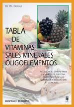 Tabla de vitaminas sales minerales y oligoelementos | 9788425513558 | Dorosz, Ph.