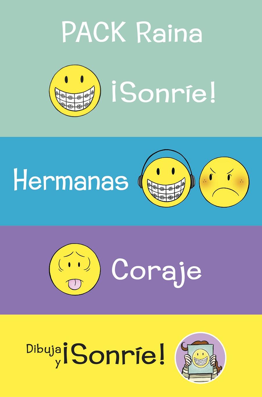 Pack Raina: ¡sonríe! Hermanas. Coraje  | 9788419110190 | Telgemeier, Raina