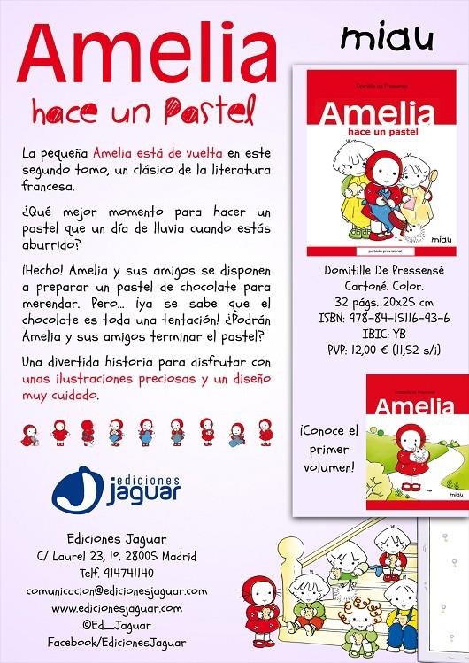 AMELIA HACE UN PASTEL | 9788415116936 | Domitille De Pressense