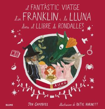 El fantàstic viatge d'en Franklin i la Lluna dins el llibre de rondalles | 9788418075056 | Campbell, Jen/Harnett, Katie