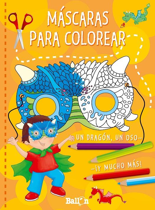 Mascaras para colorear (taronja) | 9789037493931 | Ballon