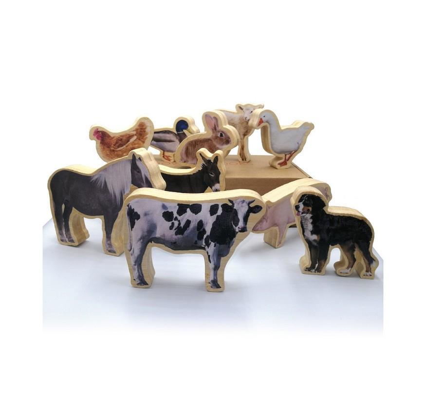 Figures bambú animals de granja - Animales de la granja | 0723707922559 | nowordbooks
