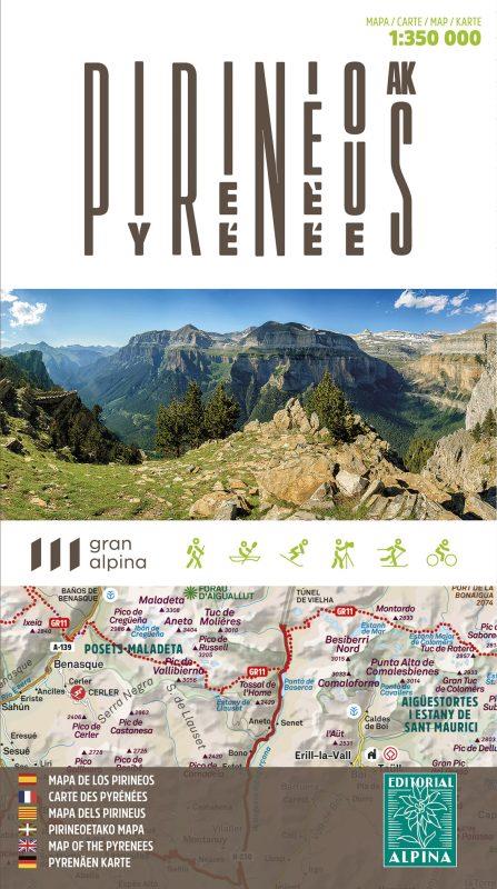 Pirineus 1:350.000 | 9788480909839 | ALPINA