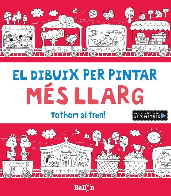 Tothom al tren! - El dibuix per pintar més llarg | 9789463074353 | Ballon