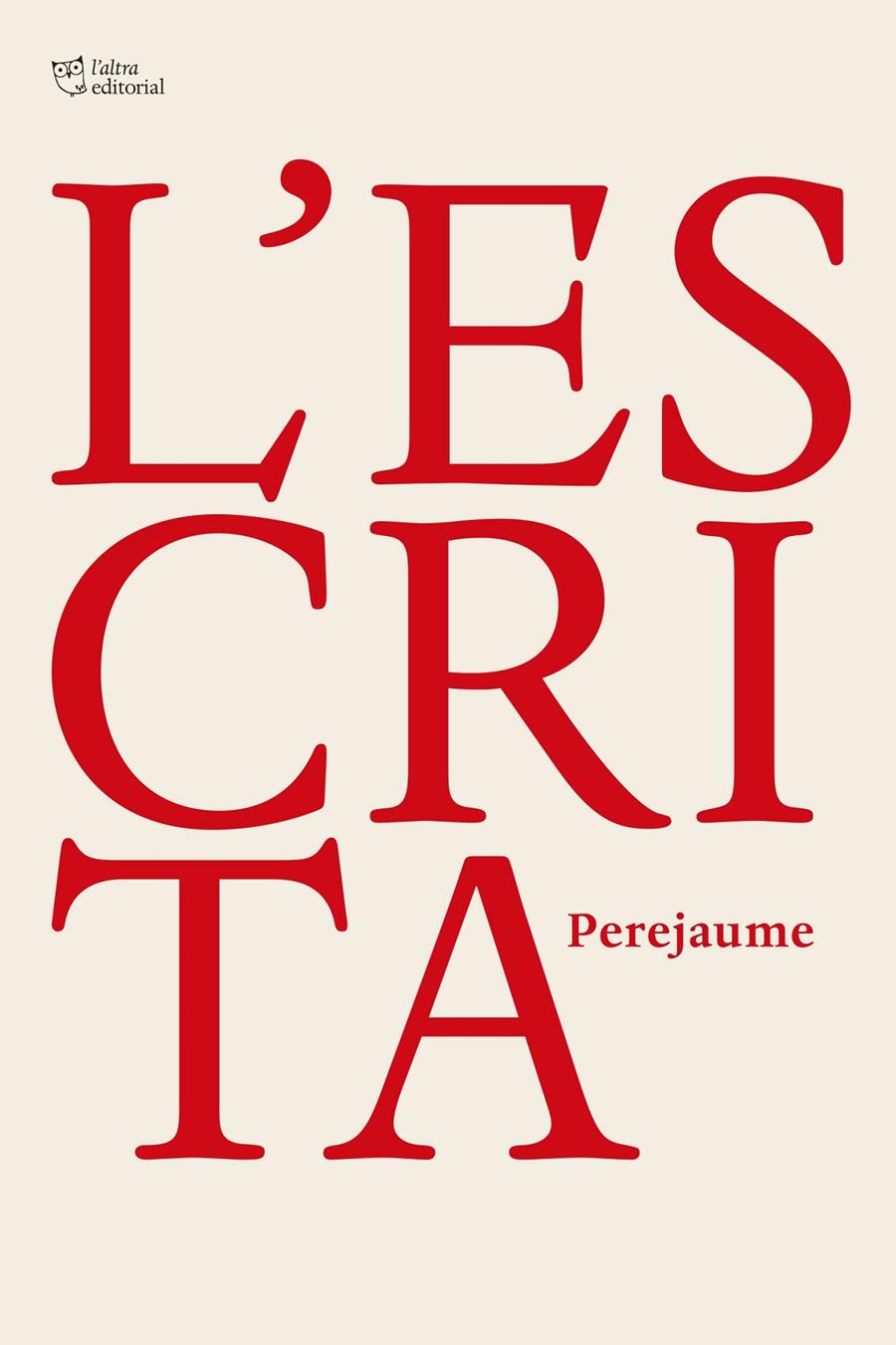 L’Escrita | 9791387672058 | Perejaume