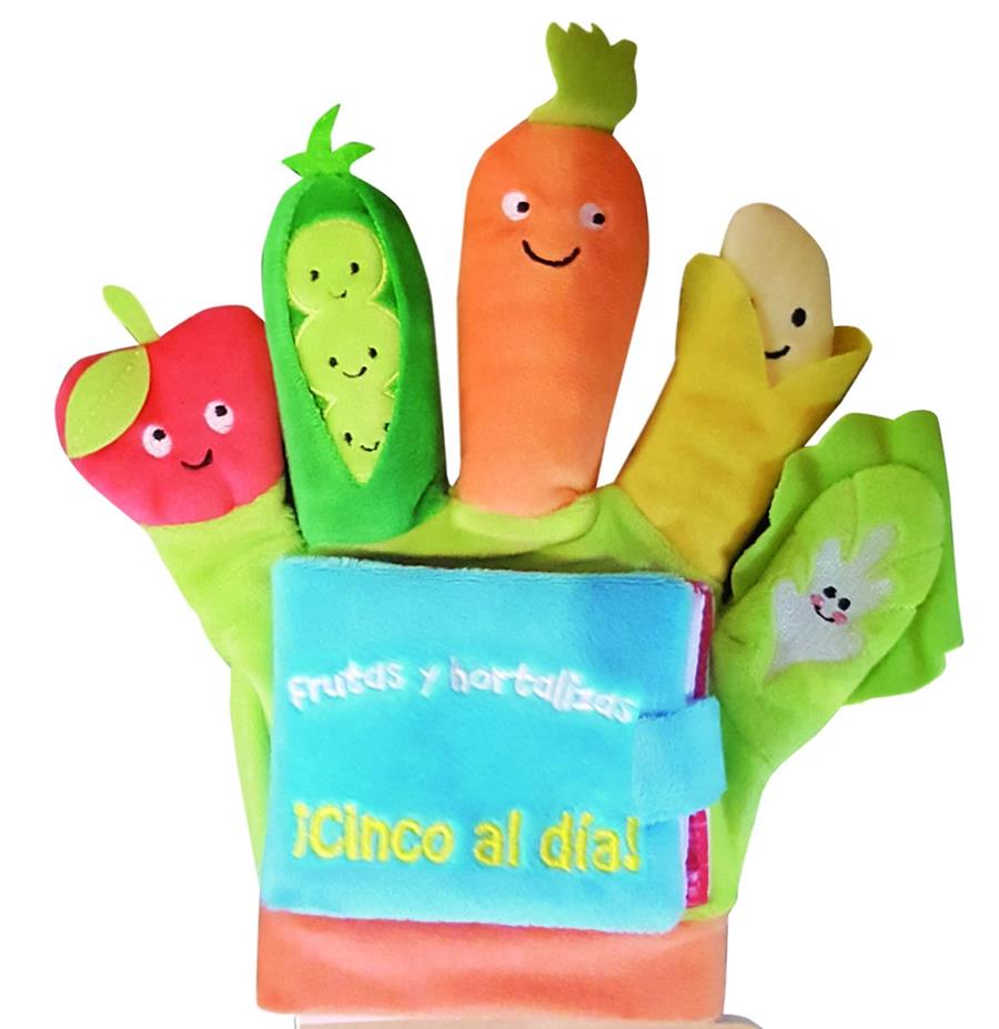 LIBRO GUANTE Frutas y hortalizas: ¡Cinco al día! | 9788468350233 | Varios autores