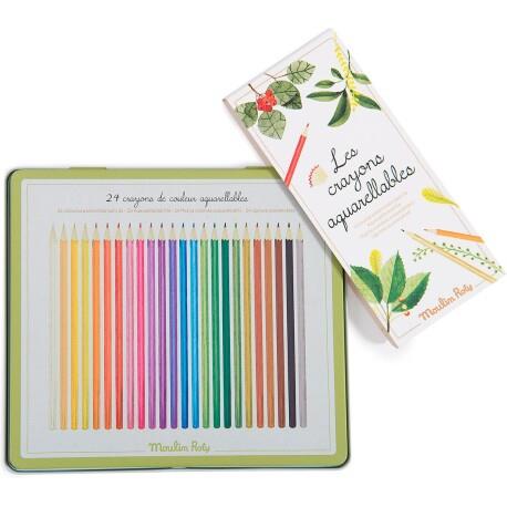 Les crayons aquarellables - caixa 24 colors aquarel·la | 3575677126027