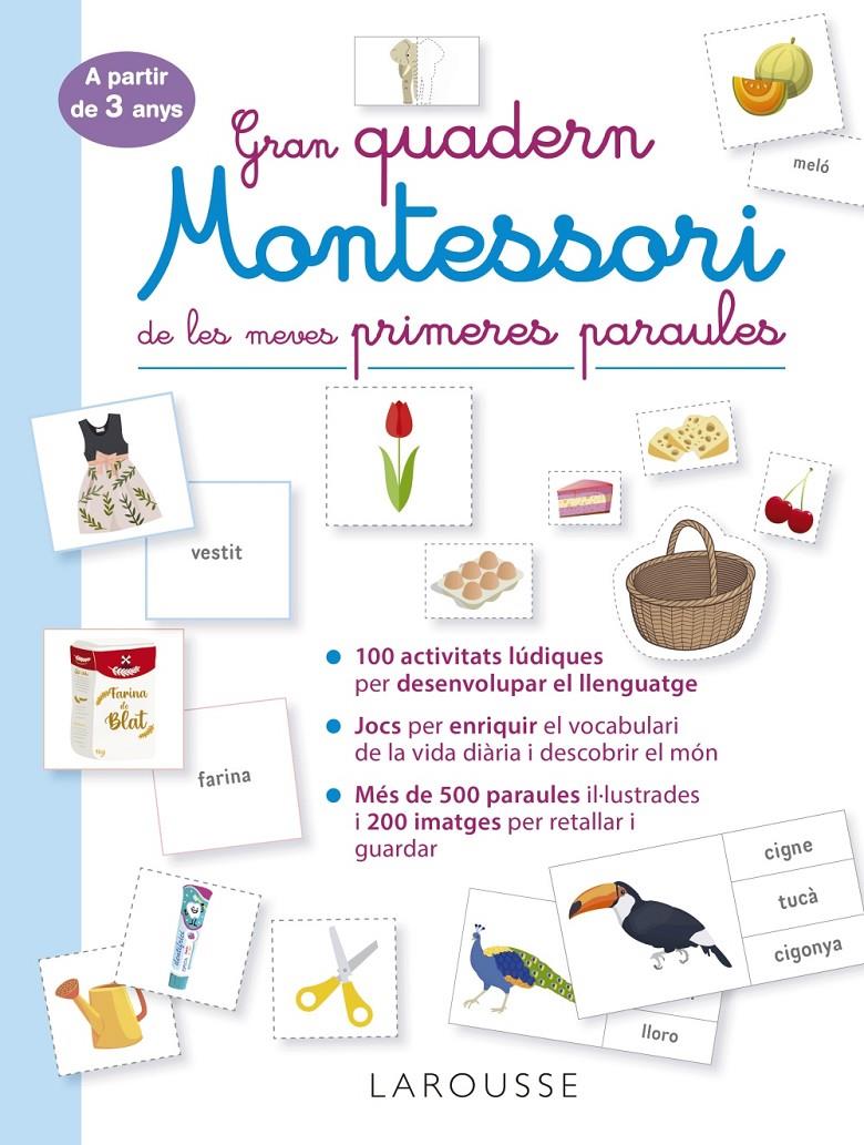 Gran quadern Montessori de les meves primeres paraules | 9788419250056 | Éditions Larousse