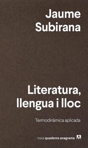 Literatura, llengua i lloc | 9788433947161 | Subirana, Jaume