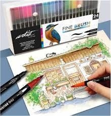 Estoig 24 retoladors fine brush Artist | 843123418081 7