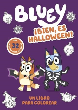 Bluey. Actividades - ¡Bien, es Halloween! Un libro para colorear terroríficament | 9788448874773 | Bluey