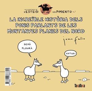 La increïble història dels ponis parlants de les Muntanyes Planes del Nord * N’E | 9788417383701 | Feliú Sastre, Juan